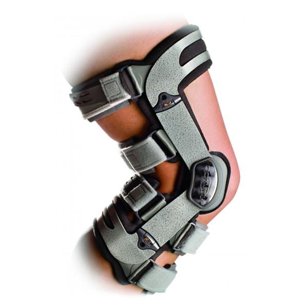 Brace OA Adjuster 3 Adult Knee Aluminum/Nano MAG Material Gray Size Large Left 1
